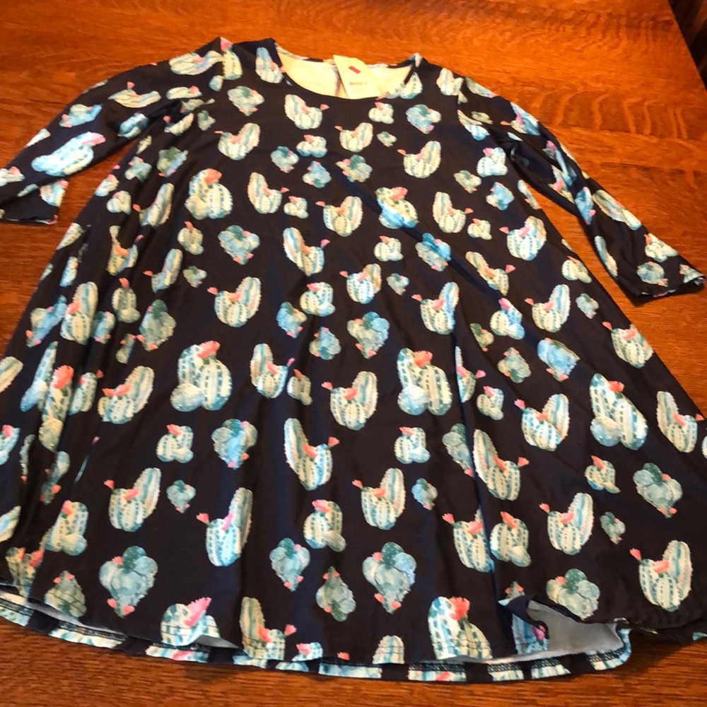 Navy Blue Cactus Tunic Dress - Medium